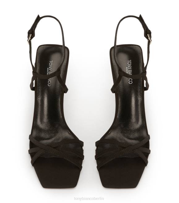 Stöckelschuhe| de Tony Bianco Frauen Nomad-Heels schwarzer Krepp 4624135